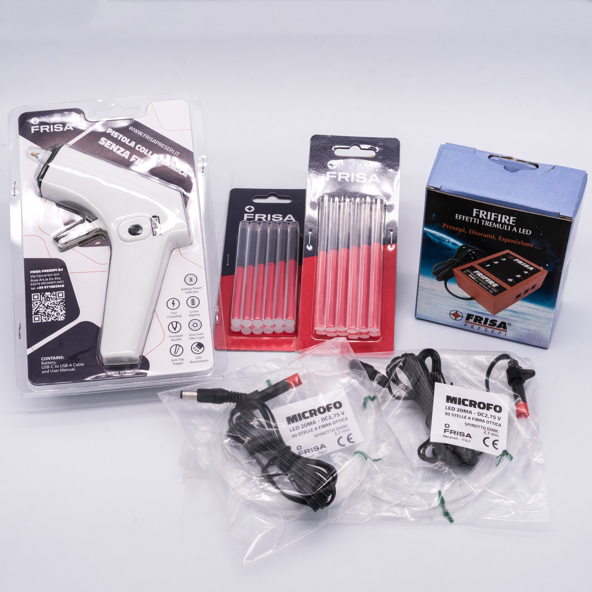 ✨ Offerta novità Frisa ✨
KIT COMPLETO per realizzare una CIELO STELLATO 🌌
✅STELLE in fibra ottica (60 fili)
✅ALIMENTATORE con tremolio
✅PISTOLA colla termica SENZA FILI
✅Ricariche colla termica (24 candelotti)
 #presepio #presepeartigianale #presepe #illuminazione #presepefaidate #FRISA #stellepresepe