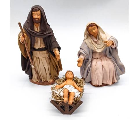 Natività 3 pezzi - h 12 cm