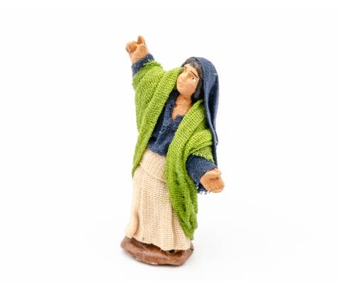 terracotta fissa vestita h 4 cm -
