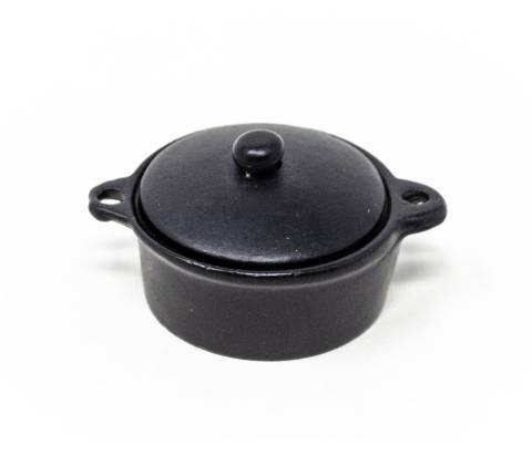 Pentola metallo nero - Cesti, Accessori Casa, Novità
