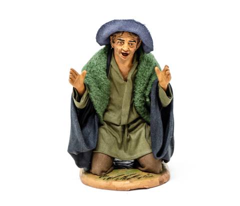 Meravigliato in Ginocchio - h 14 cm - Fisse Vestite - 14 cm