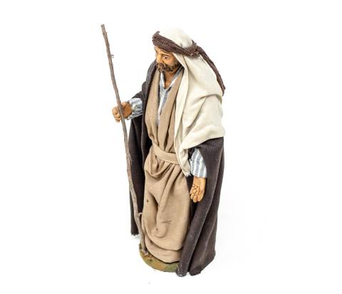  San Giuseppe - h 14 cm - Fisse Vestite - 14 cm