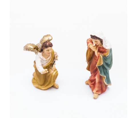 Annunciazione - resina h 9 cm