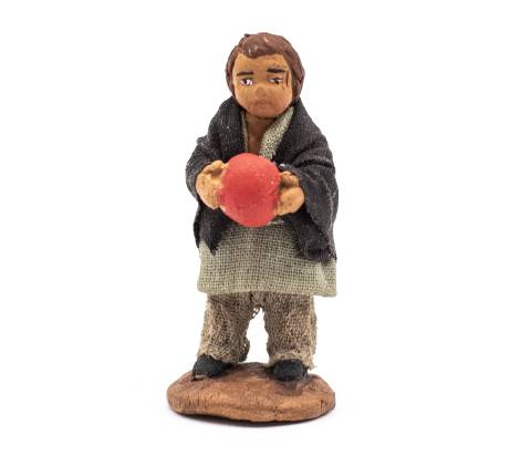 Personaggio terracotta fissa vestita h 10 cm -