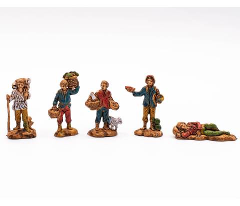 Pastori 2 - h 3,5 cm - Presepi da 2 a 60 cm