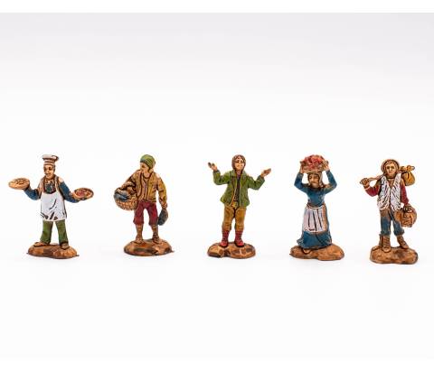 Pastori 3 - h 3,5 cm - Presepi da 2 a 60 cm
