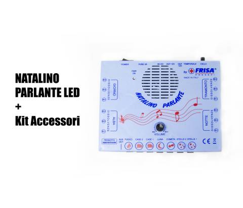 Natalino Parlante completo di strisce LED - Centraline Presepi
