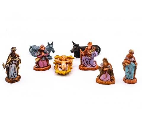 Natività COMPLETA - h 3,5 cm - Presepi da 2 a 60 cm
