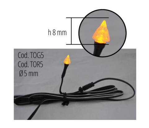  GIALLA - Accessori LED Presepe, Accessori 2,1 mm
