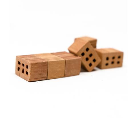  50 mattoni 15x11x10 mm - Tegole, Mattoni, Anfore