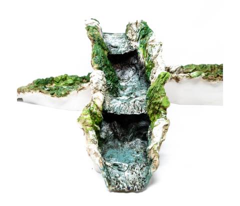  38x10 cm-H15 cm - Fiumi