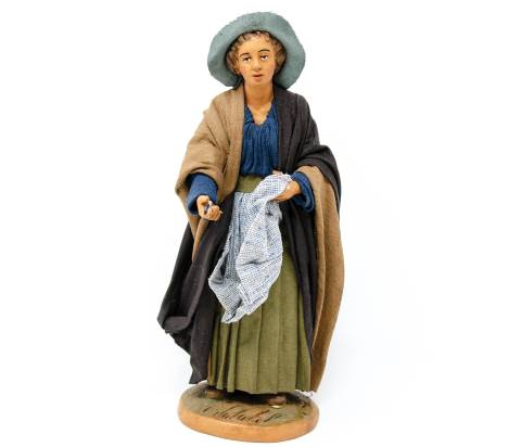Personaggi Presepe - Donna con Becchime