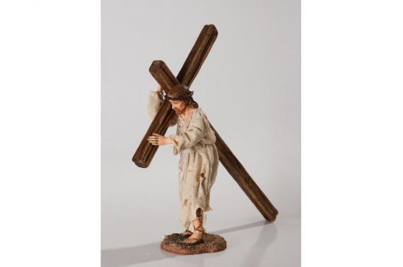 Gesù con la Croce - Artistici Vestiti - 30 cm
