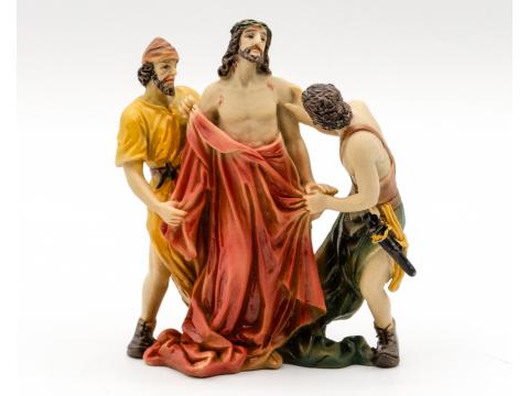 Gesù viene spogliato delle vesti - resina h 9 cm - 
