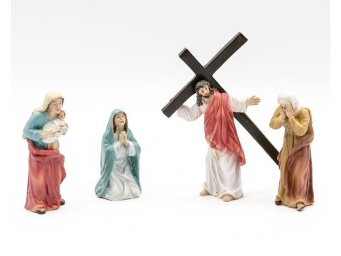 Gesù e le Pie Donne - resina h 9 cm - Scene Pasquali