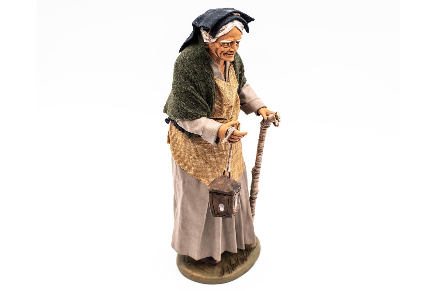 Donna con Lanterna - Fisse Vestite - 24 cm
