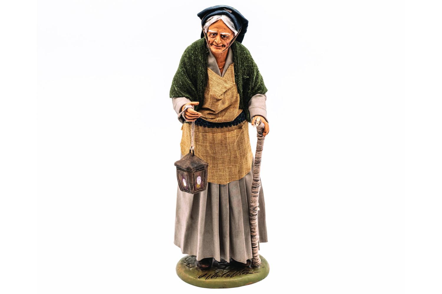 Donna con Lanterna - Fisse Vestite - 24 cm
