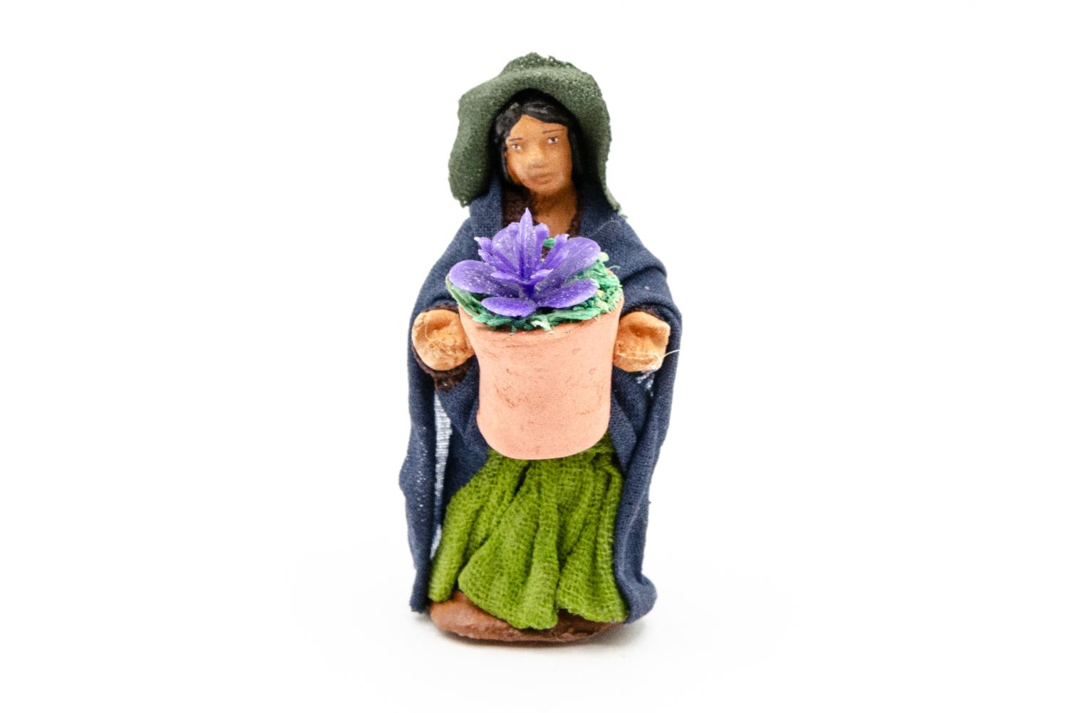 terracotta fissa vestita h 4 cm -