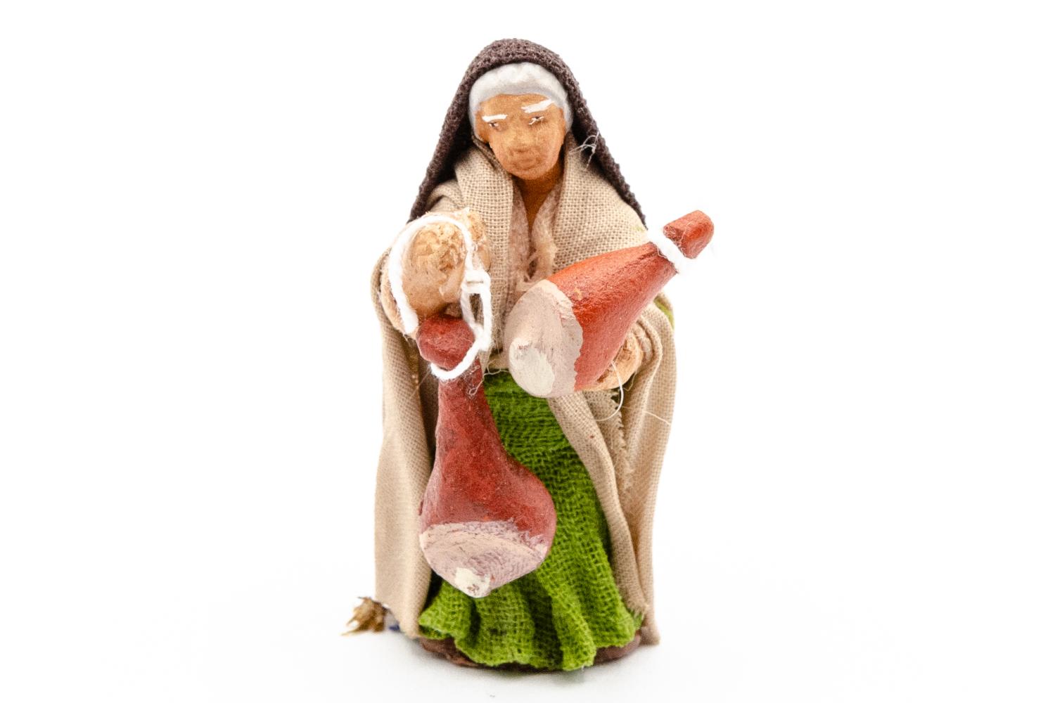 terracotta fissa vestita h 4 cm -