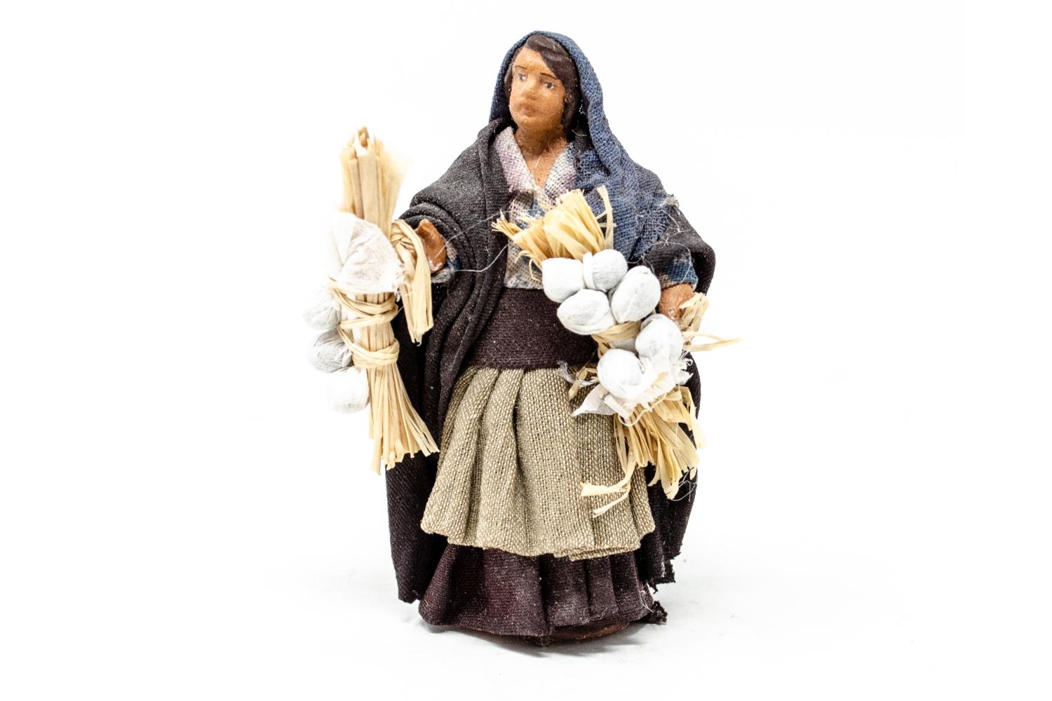 Soggetto terracotta fissa vestita h 7 cm -