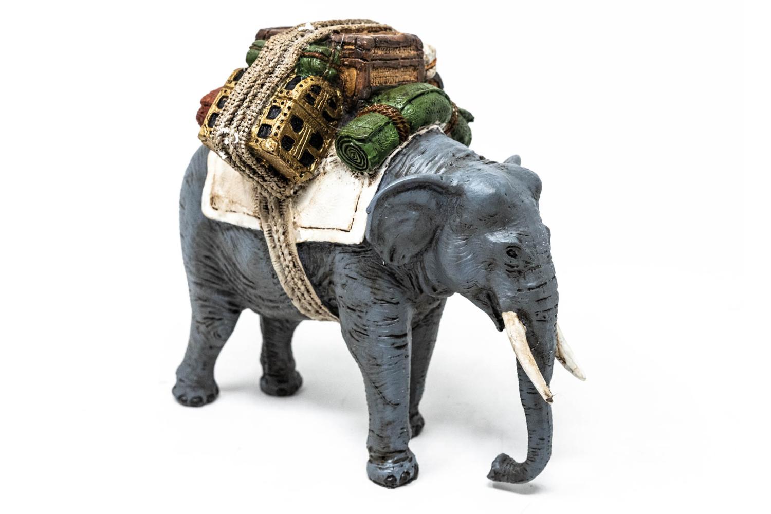 Elefante - Animali Presepe in Resina per statue da 12/15 cm - Animali Presepe in Resina