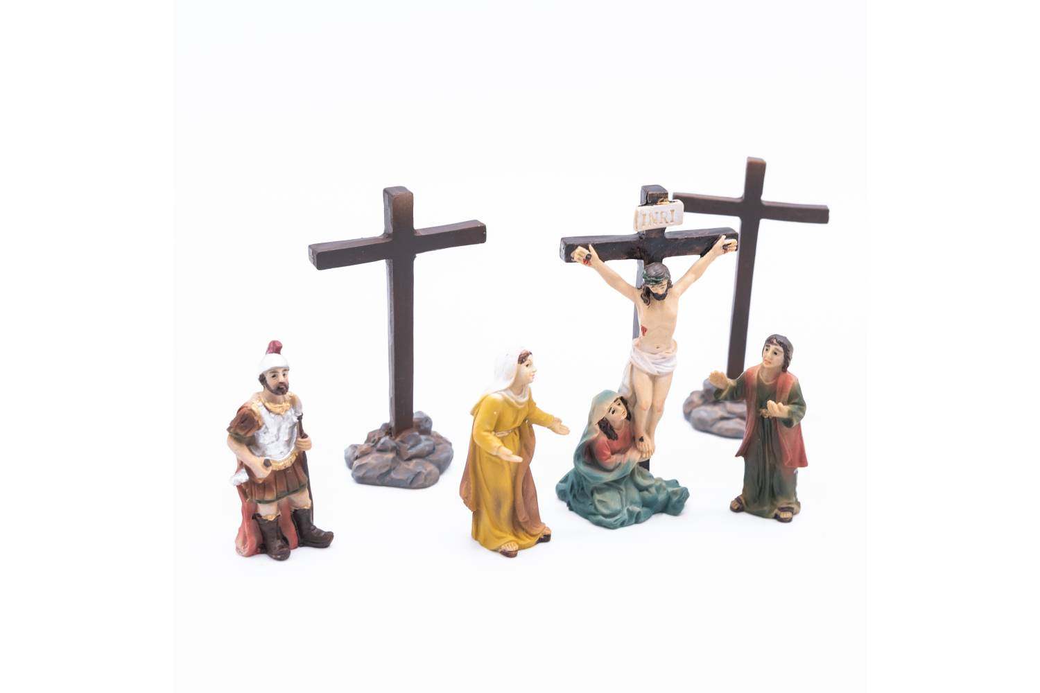 Belén de Pascua completo - resina h 5 cm