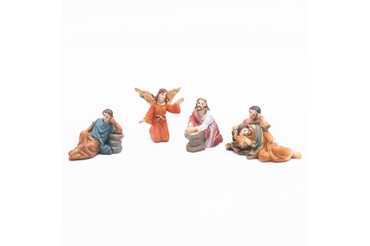 Belén de Pascua completo - resina h 5 cm