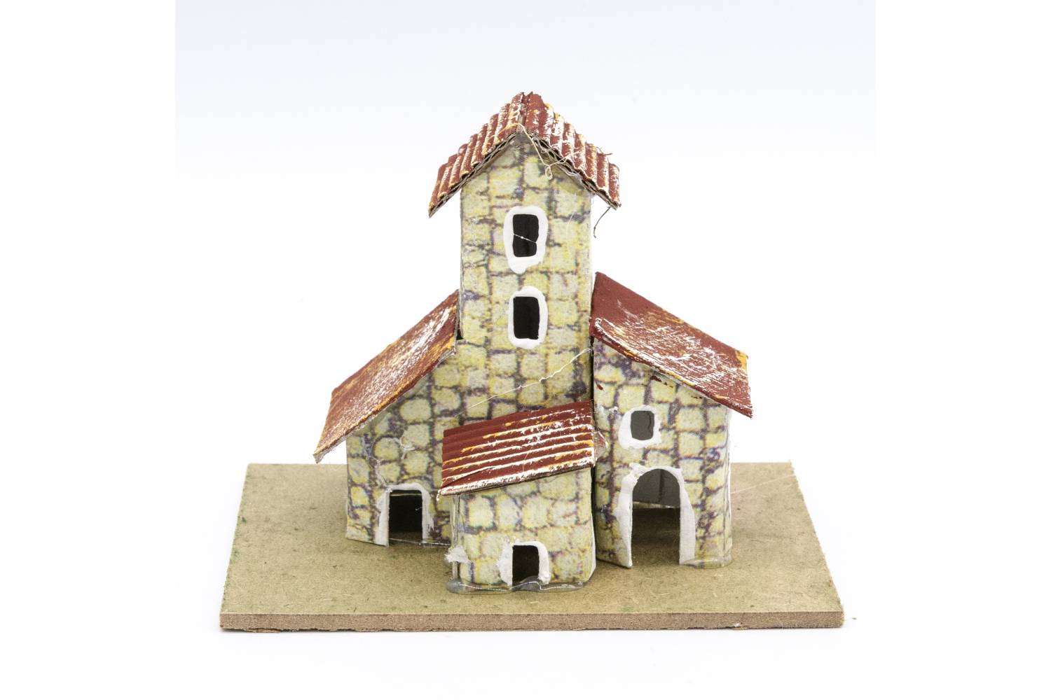 CCasetta per scenografia con base, STILE MATTONCINO