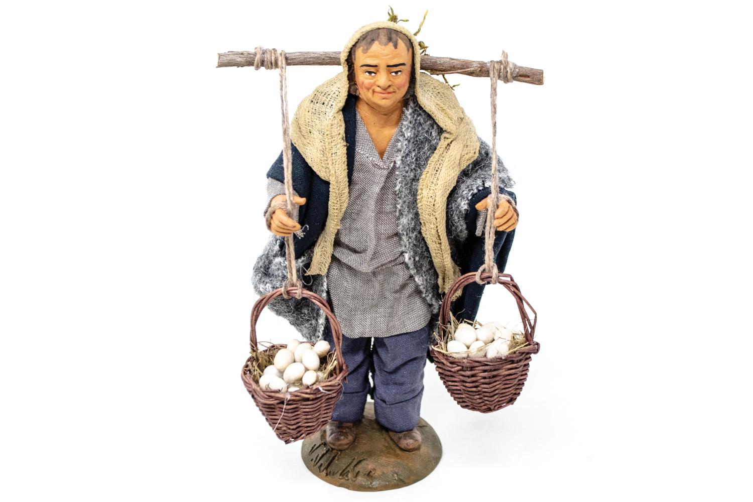 uomo cesti uova - h 14 cm -