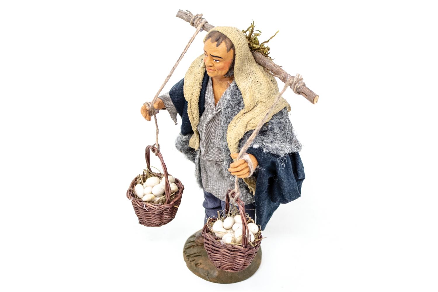 uomo cesti uova - h 14 cm -