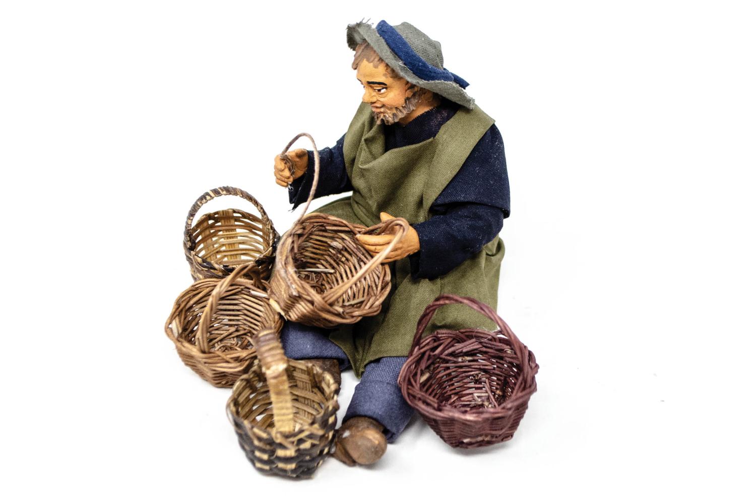 Cestaio - h 14 cm - Fisse Vestite - 14 cm