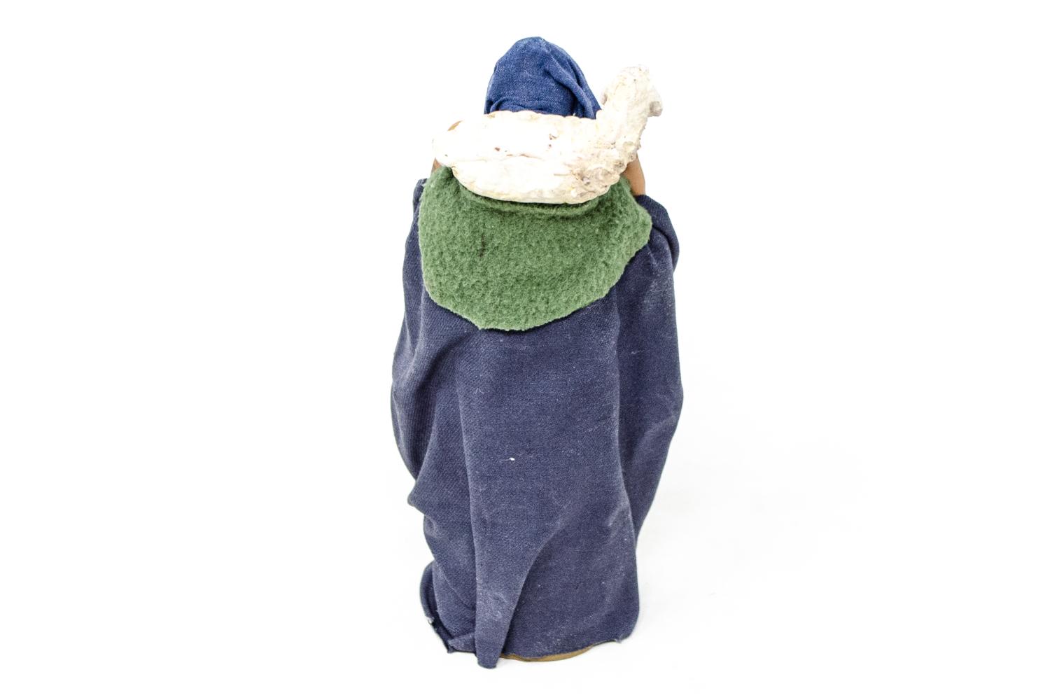 Donna con Pecora in Spalla - h 14 cm - Fisse Vestite - 14 cm