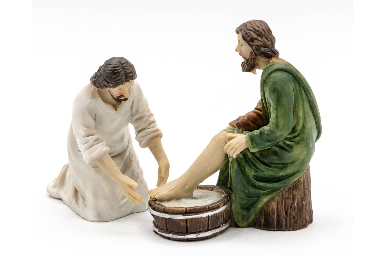 NUOVO Presepe Pasquale Completo - resina h 9 cm