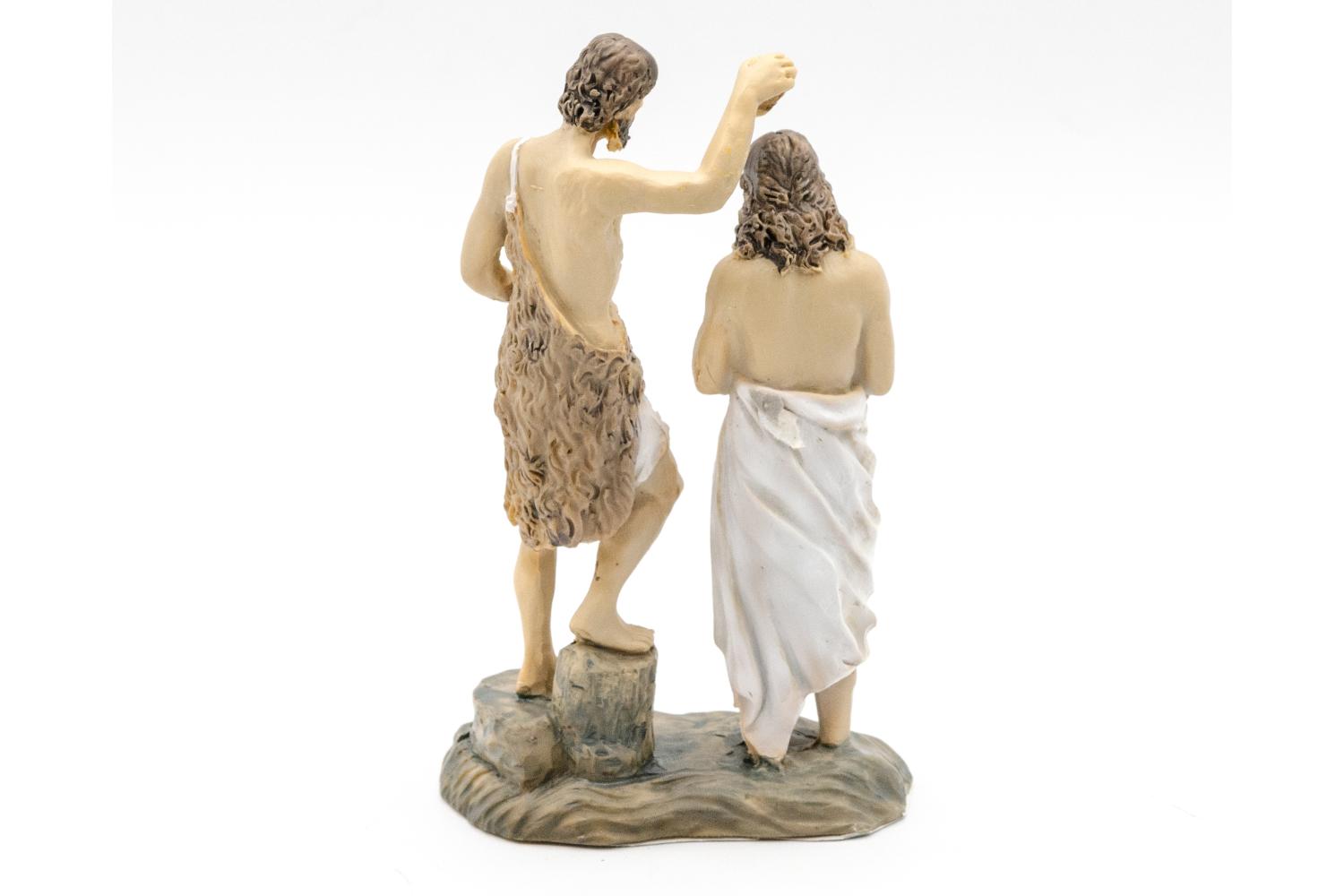 Battesimo di Gesù - resina h 9 cm -