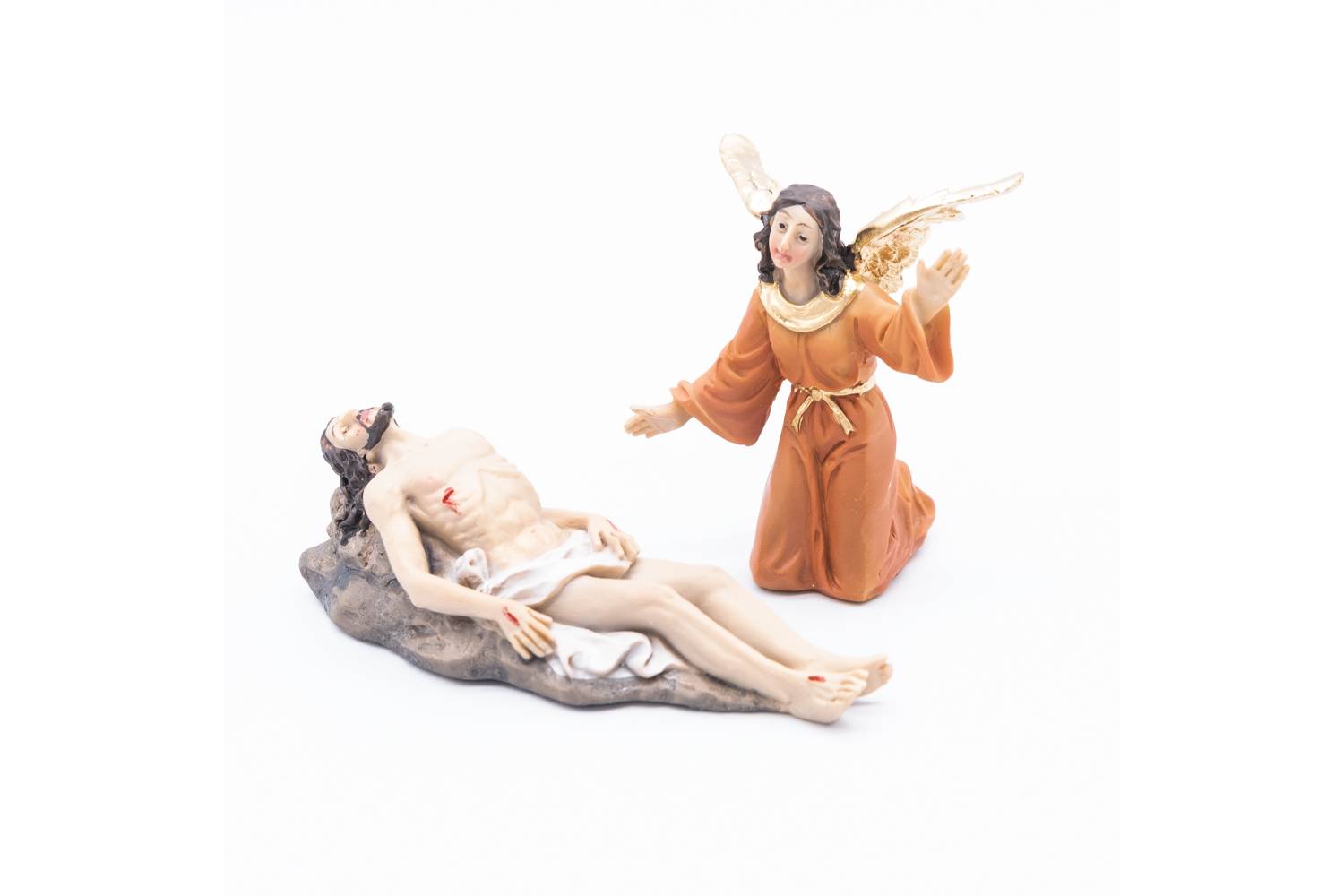 Cristo Morto - resina h 9 cm