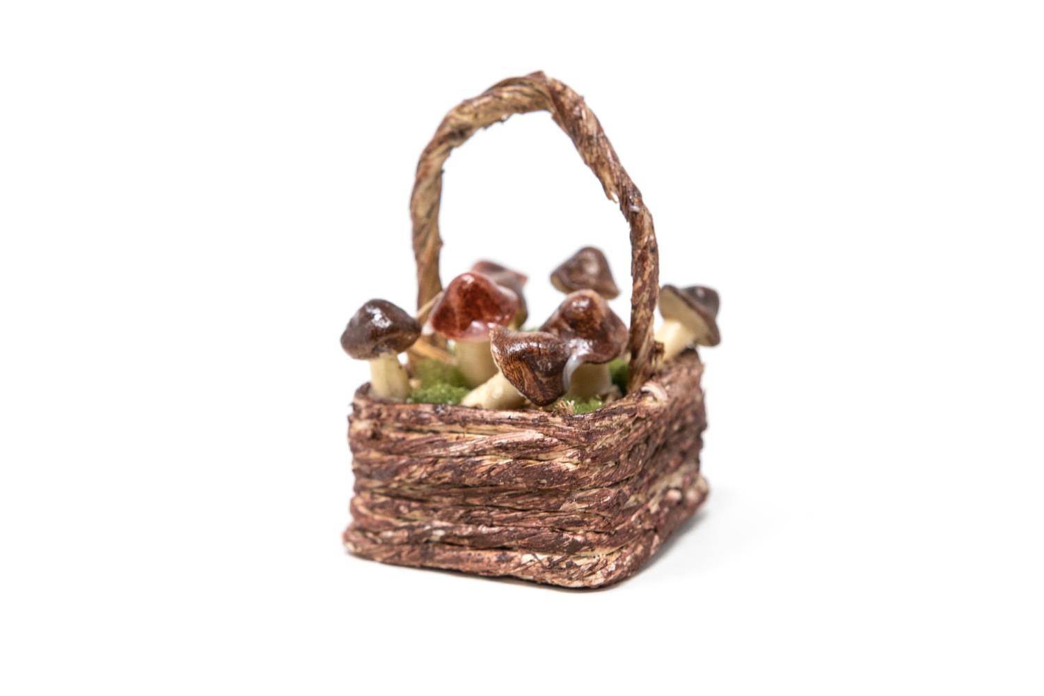 Cestino Funghi - Accessori Cibo 3,0 x 3,0 - h 5,5 cm - Accessori Cibo