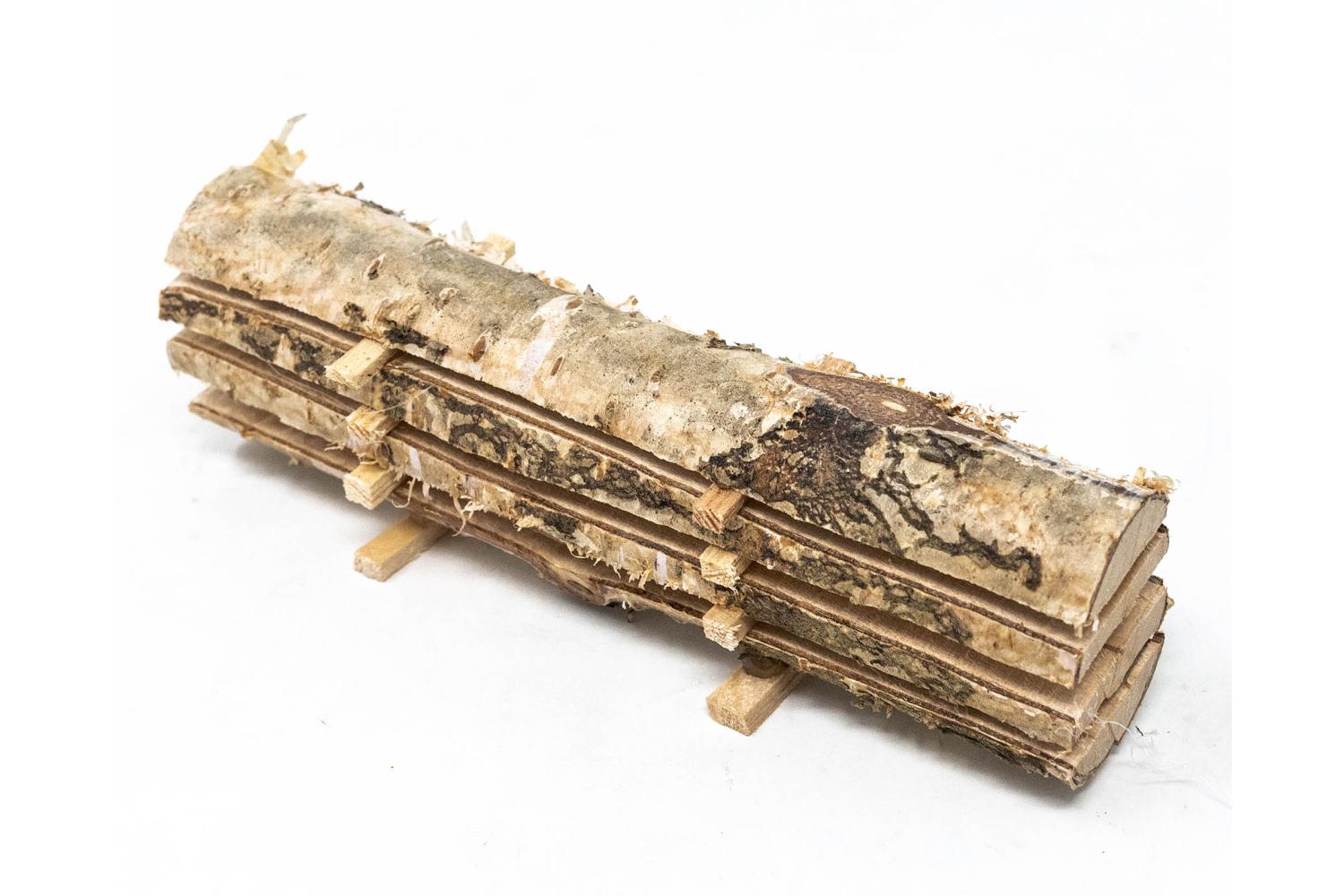 Tronco Tagliato Lungo - Paglia, Legna, Sughero, Juta 12x4x3,5 cm - Paglia, Legna, Sughero, Juta