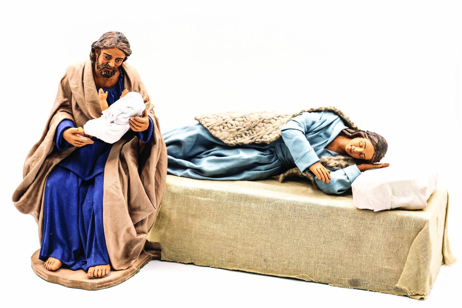 Natività con Madonna che Riposa - Movimento - 30 cm