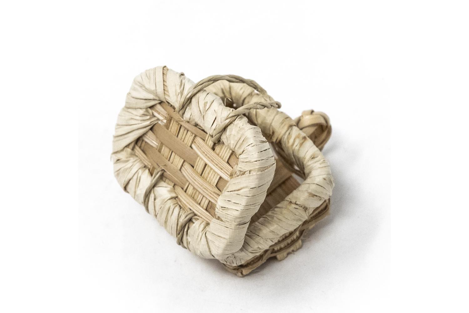 Baule Chiaro - Paglia, Legna, Sughero, Juta baule chiaro - cm 4x2,5x2 - Paglia, Legna, Sughero, Juta