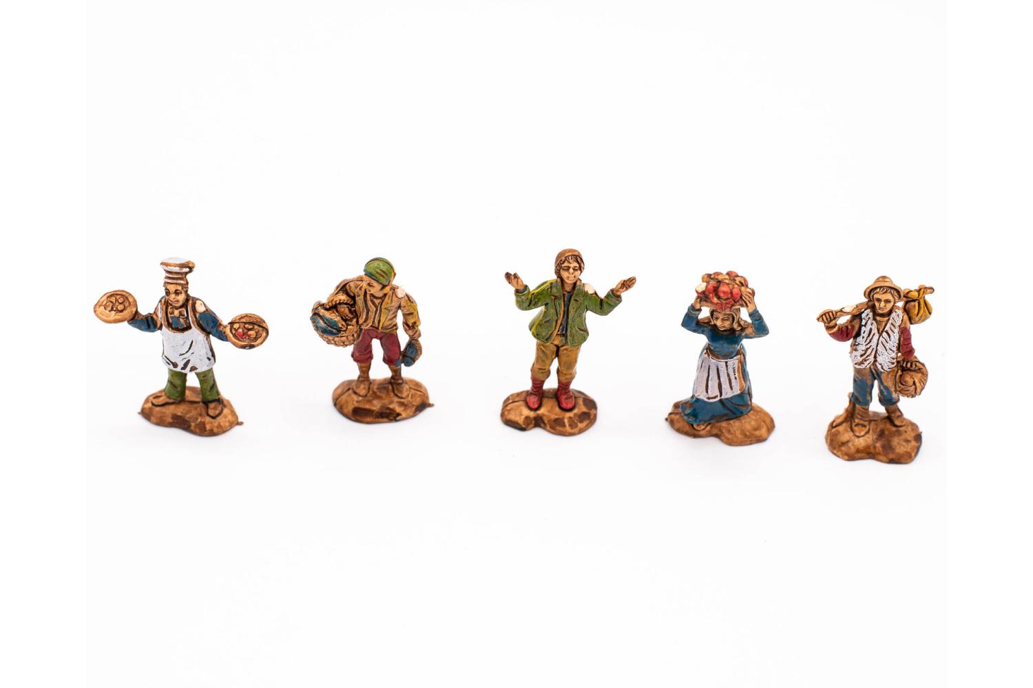Pastori 3 - h 3,5 cm - Presepi da 2 a 60 cm