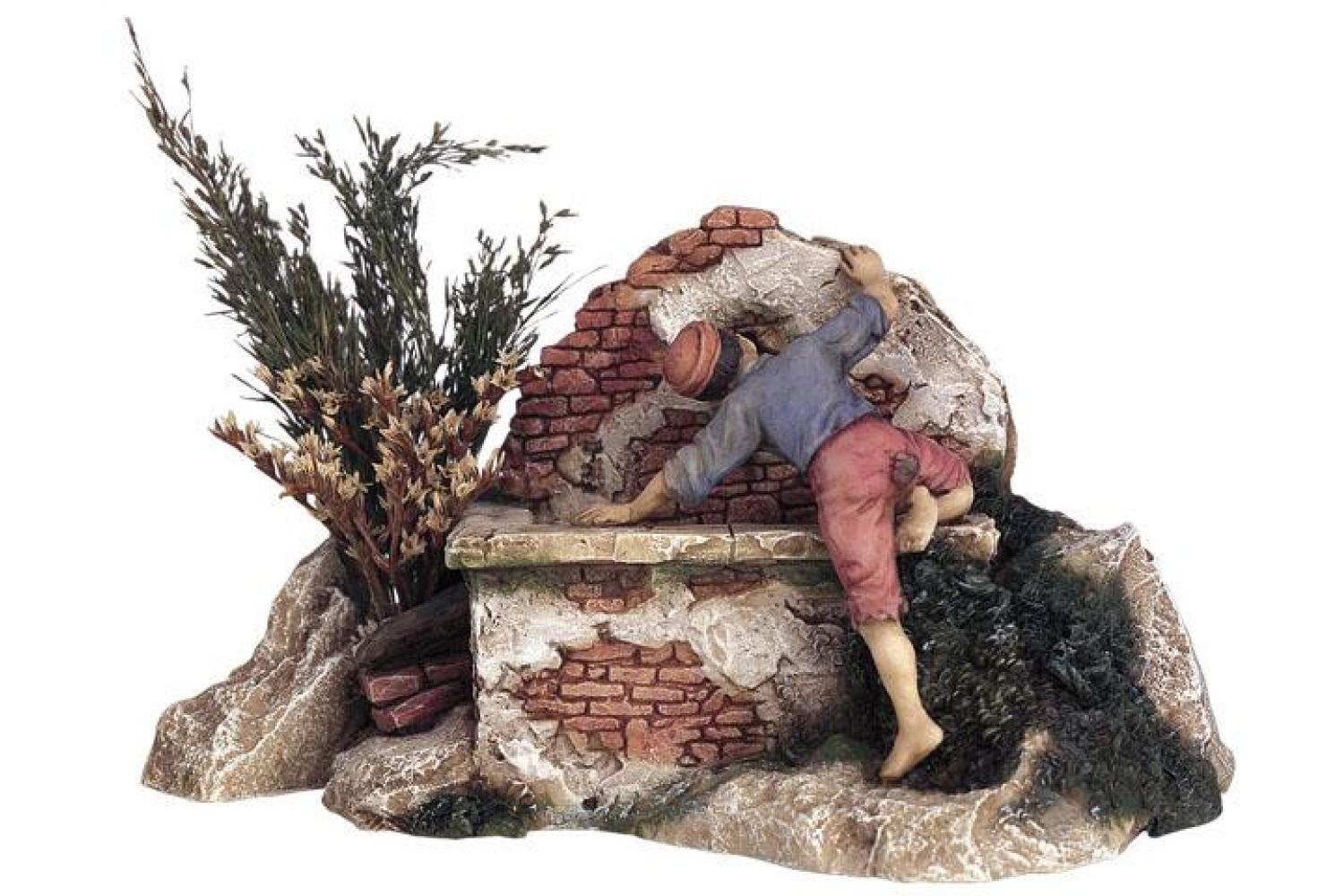 Bambino che Beve alla Fonte - Artistici Fissi - 13 cm APBF - Artistici Fissi - 13 cm