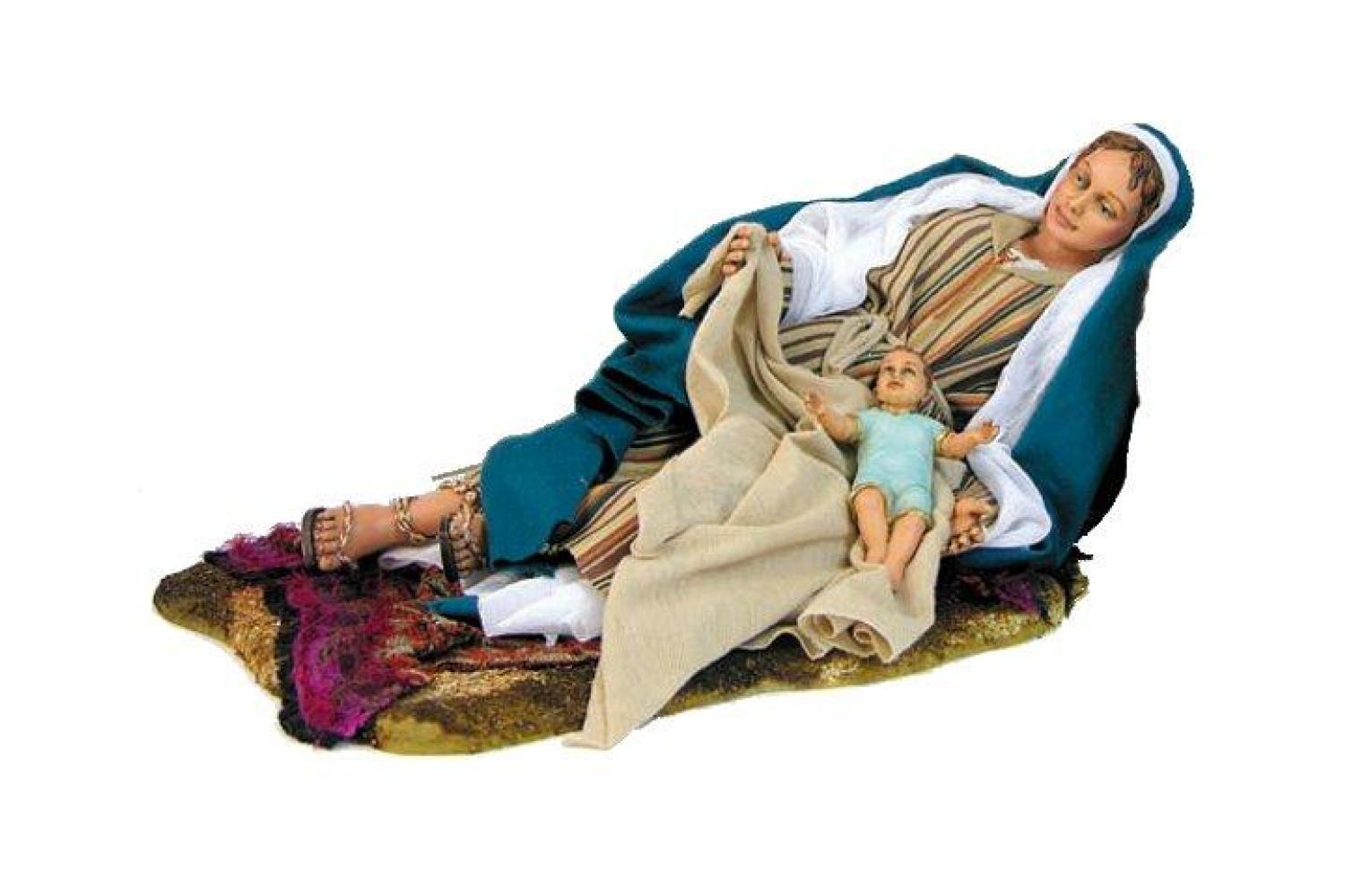 Madonna Distesa - Artistici Vestiti Fissi - 30 cm Serie 30 cm - Artistici Vestiti Fissi - 30 cm