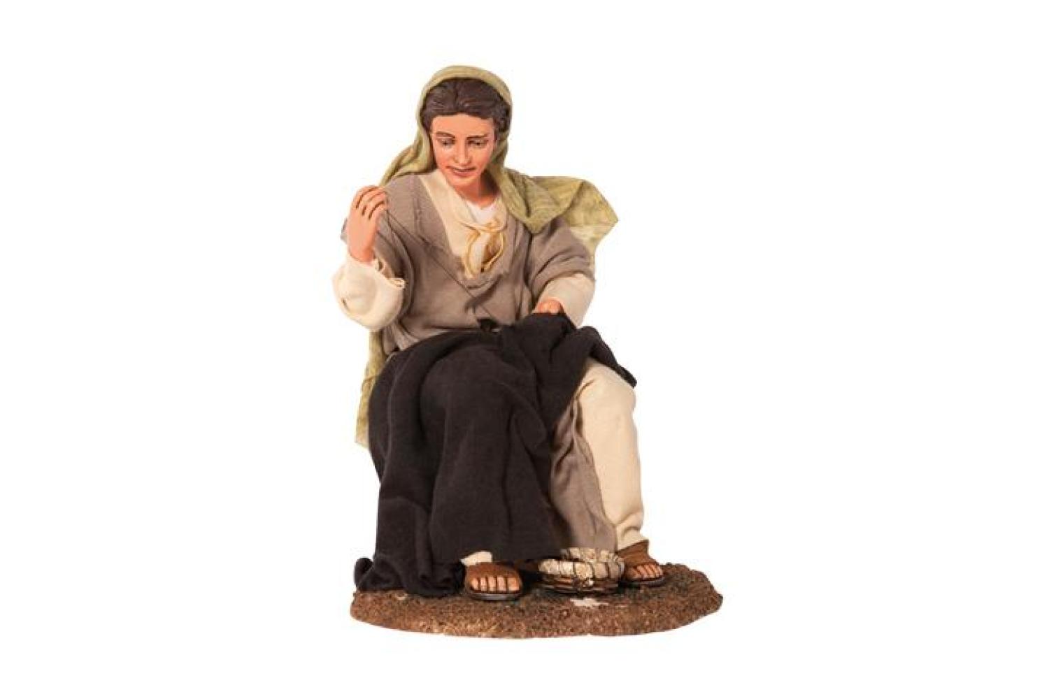 Donna che Rammenda - Artistici Vestiti Fissi - 30 cm Serie 30 cm - Artistici Vestiti Fissi - 30 cm