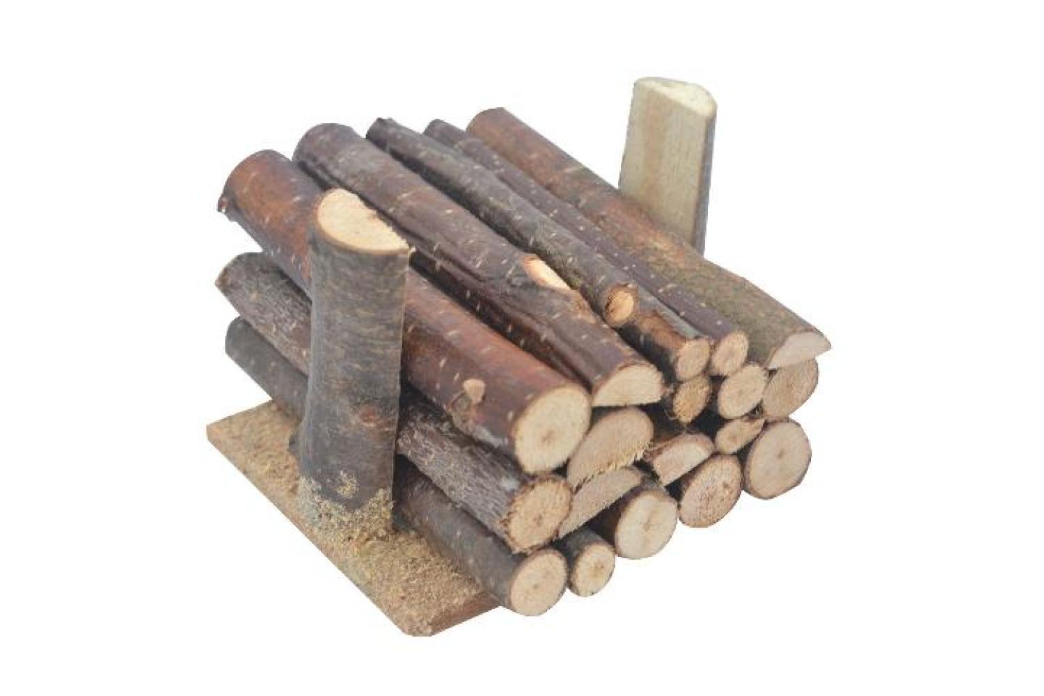 Catasta Legne Stretta - Paglia, Legna, Sughero, Juta 6x6x4 cm - Paglia, Legna, Sughero, Juta