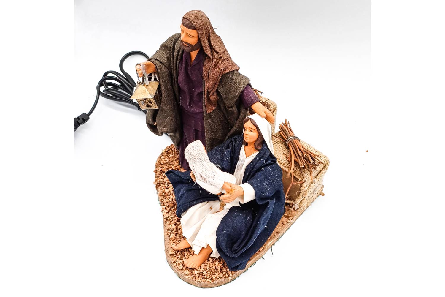 Natività con Bambino in Braccio - mov h 15 cm