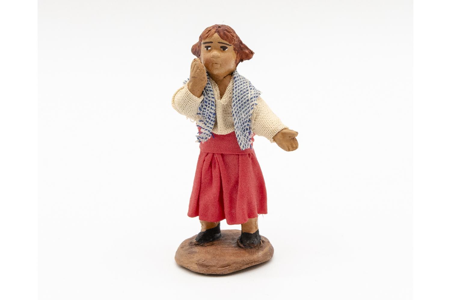 Bambina che chiama h 12 cm -