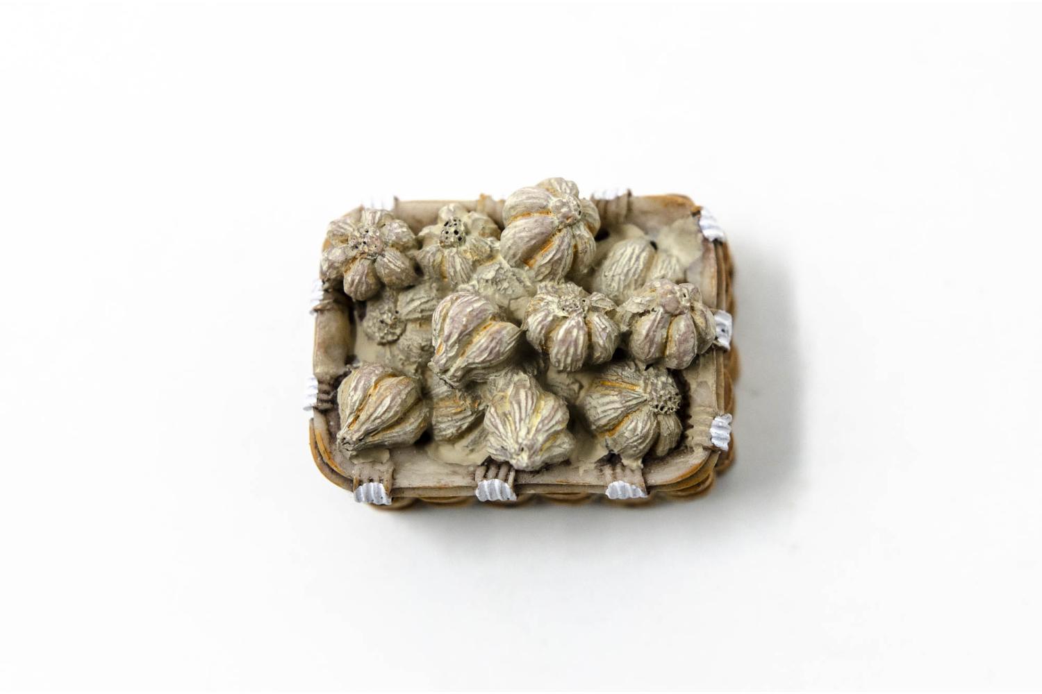Cesto Aglio - Cesti in Resina Frutta e Verdura 4x3x2 cm - Cesti in Resina Frutta e Verdura