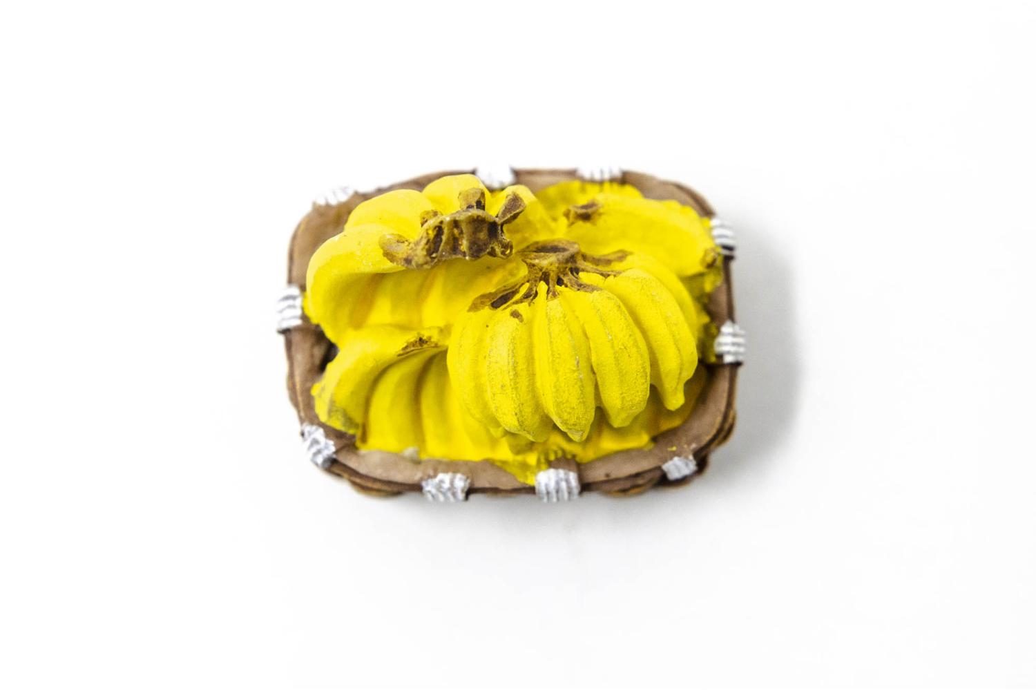 Cesto Banane - Cesti in Resina Frutta e Verdura 4x3x2 cm - Cesti in Resina Frutta e Verdura