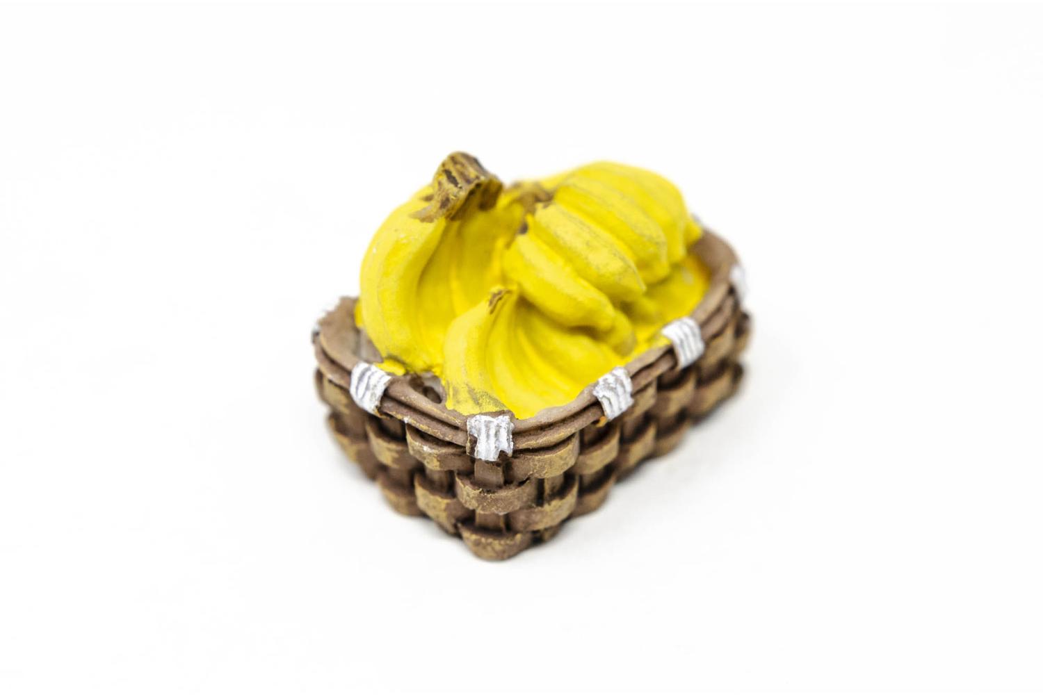 Cesto Banane - Cesti in Resina Frutta e Verdura 4x3x2 cm - Cesti in Resina Frutta e Verdura