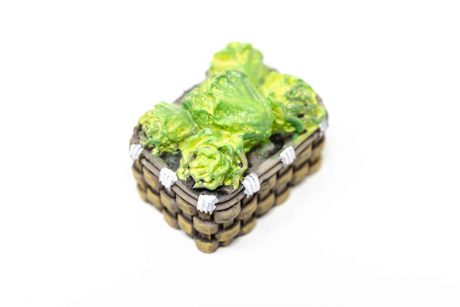 Cesto Verza - Cesti in Resina Frutta e Verdura 4x3x2 cm - Cesti in Resina Frutta e Verdura